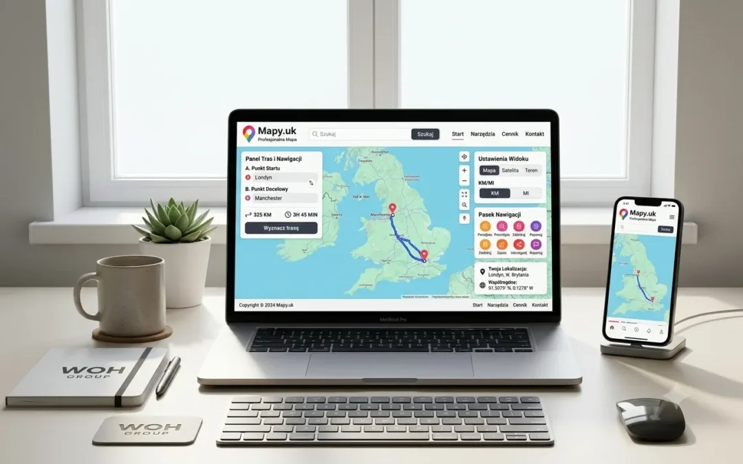 Map application Mapy.uk